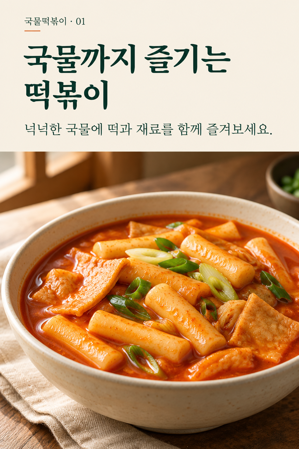 국물떡볶이 — 국물까지 즐기는 떡볶이