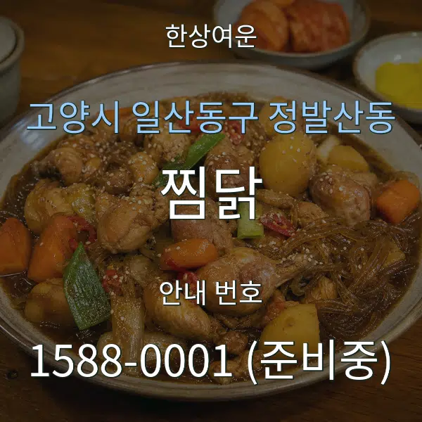 고양시 일산동구 정발산동 찜닭 대표 안내 그래픽