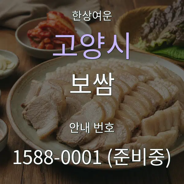 고양시 보쌈 대표 안내 그래픽